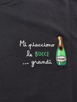 MC2 SAINT BARTH T-shirt<T-shirt nera bocce grandi