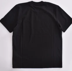 YES LONDON T-shirt<T-shirt nera taschino gomma