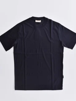 YES LONDON T-shirt<T-shirt slim raso blu