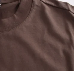 YES LONDON T-shirt<T-shirt slim raso marrone