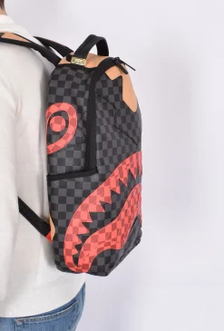 SPRAYGROUND Zaini<Zaino evil triple decker beige rosso