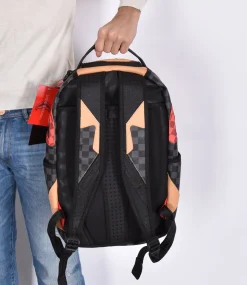 SPRAYGROUND Zaini<Zaino evil triple decker beige rosso
