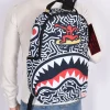 SPRAYGROUND Zaini<Zaino keith haring bianco nero rosso