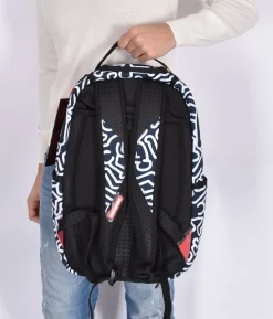 SPRAYGROUND Zaini<Zaino keith haring bianco nero rosso