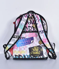 SPRAYGROUND Zaini<Zaino sip the rizz cream graffiti cargo